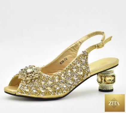 Elegant Italian shoes and matching bag set by EdleessFashion, showcasing luxurious design and stylish accessories.