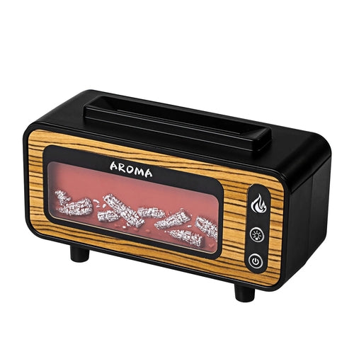 Fireplace Diffuser 7 Colors LED Ultrasonic Aroma Essential Oil 3D Maroon Asteria