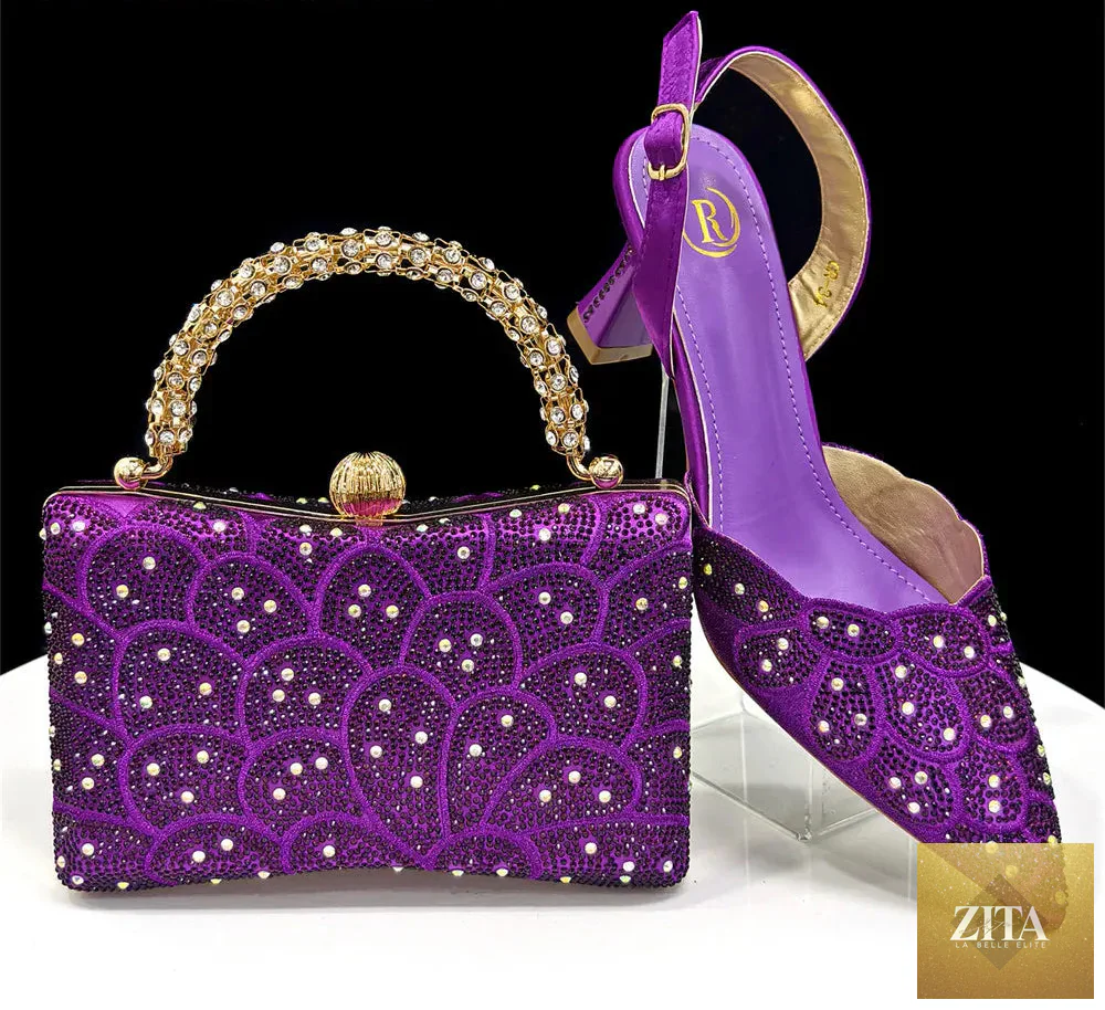 Elegant Italian shoes and handbags set by EdleessFashion featuring luxurious design and stylish details.