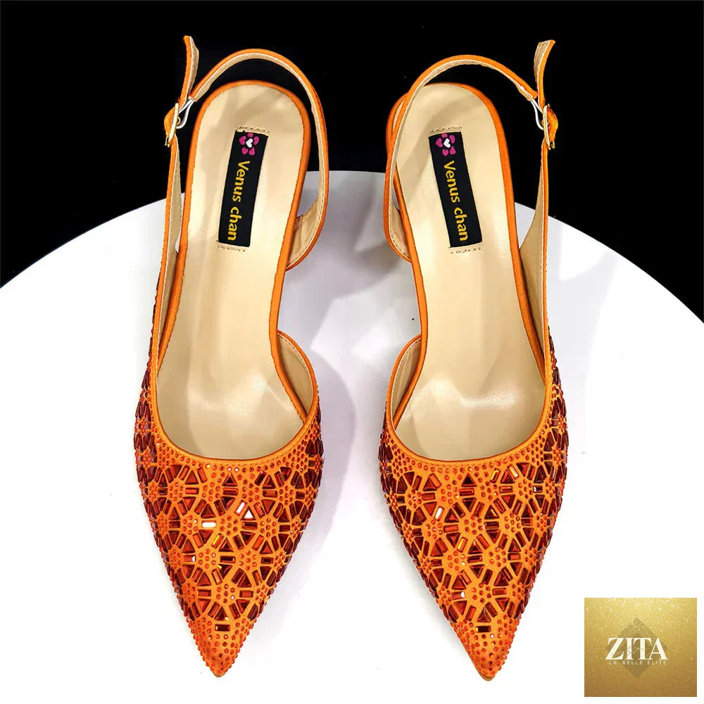 Elegant Italian design women's shoes and matching bag set by EdleessFashion, showcasing luxurious style and craftsmanship.