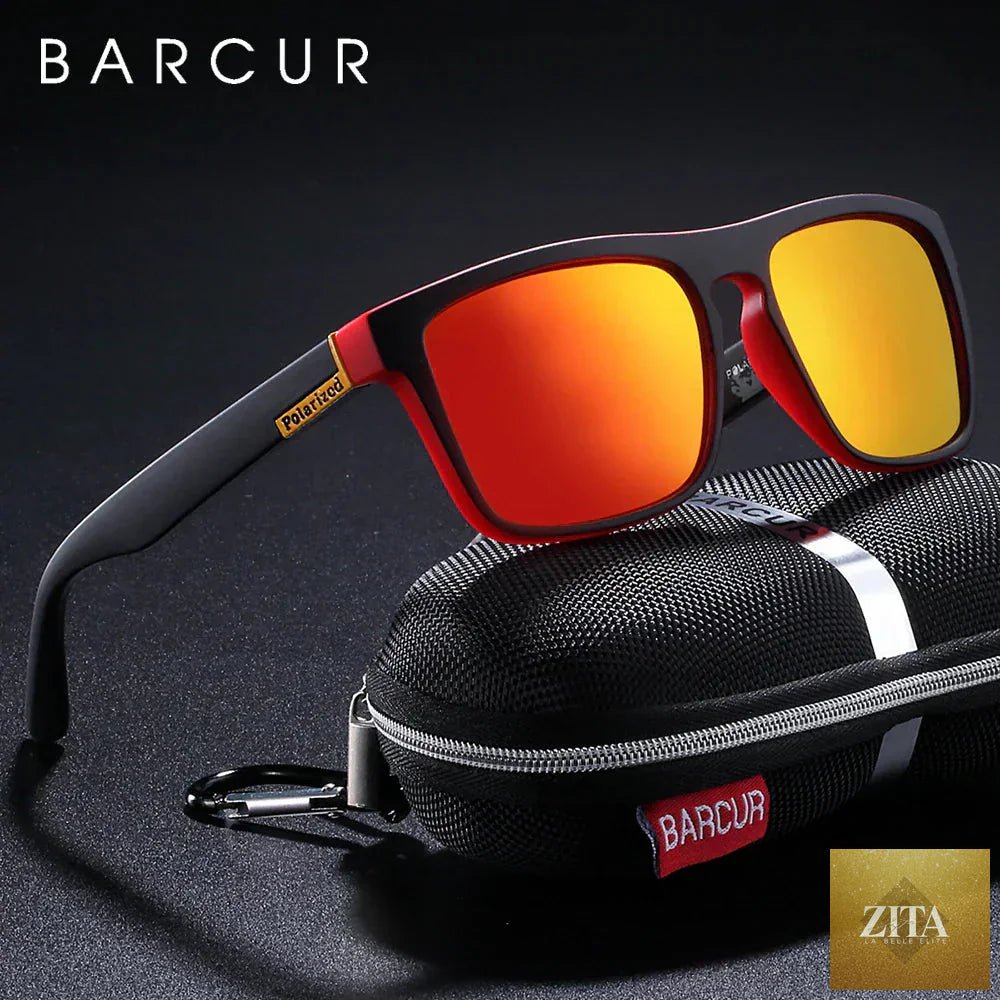 Stevvex BARCUR men's polarized driving sunglasses with UV400 protection, lightweight TR90 frame, anti-glare lenses, stylish summer eyewear.