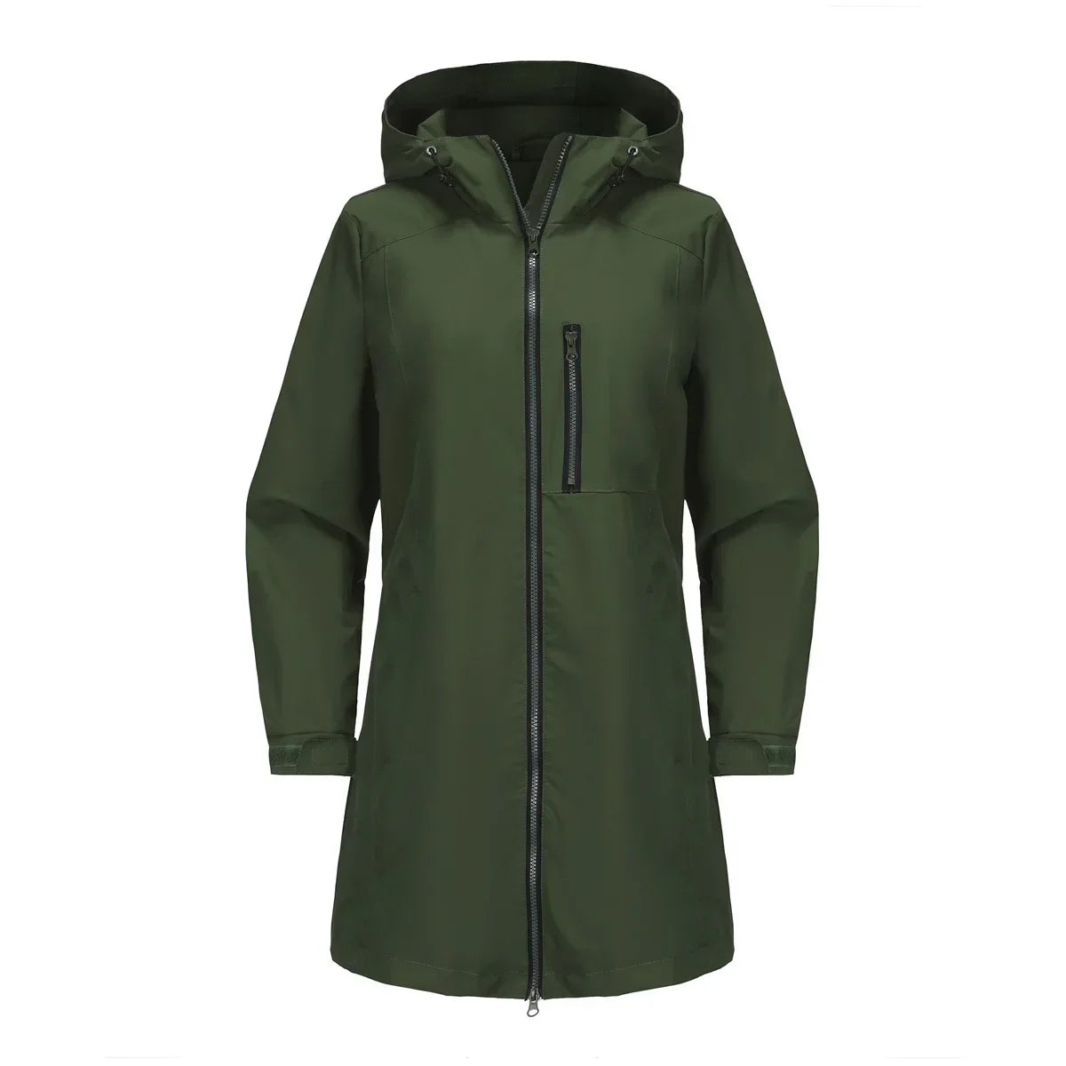 Spring Women's Hooded Long Jacket, Size S-3XL
