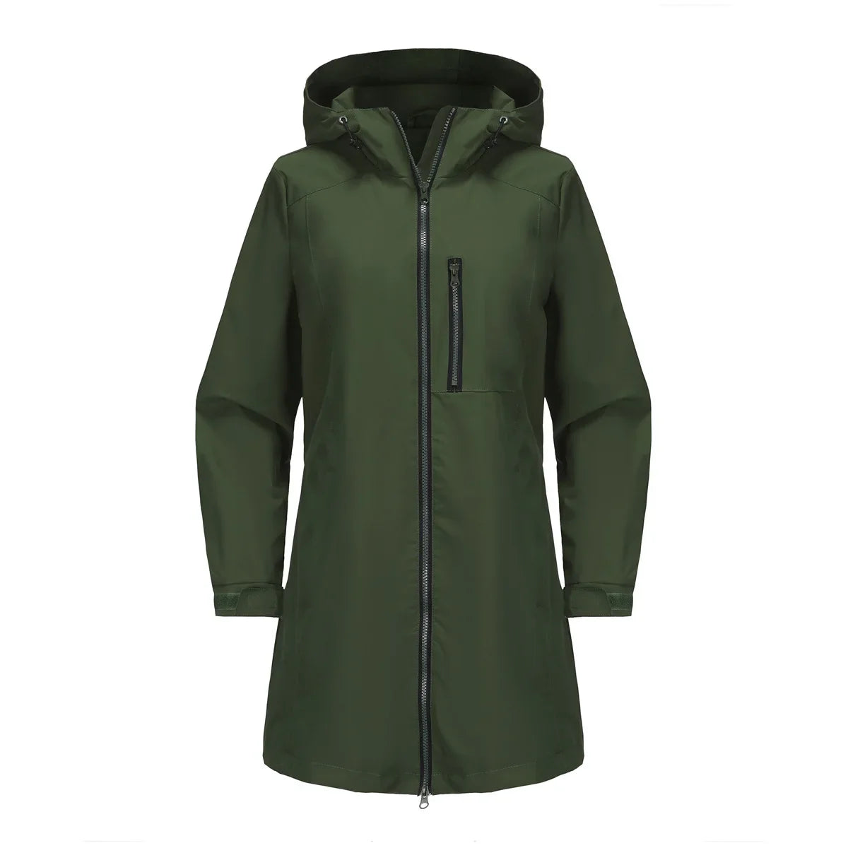 Spring Women's Hooded Long Jacket, Size S-3XL