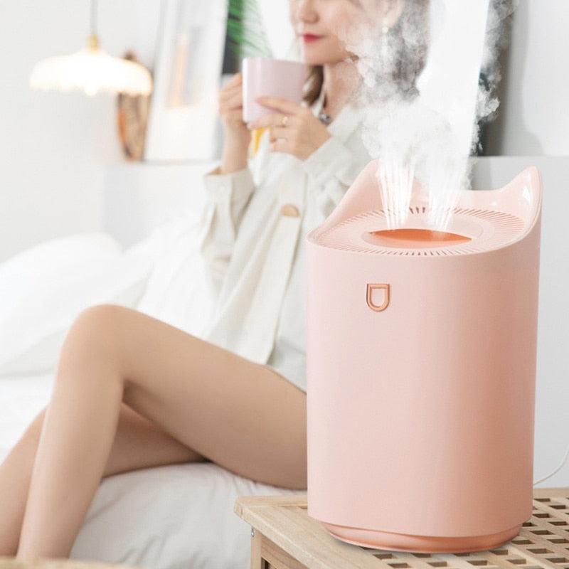 Humidifier Home 3L Air Ultrasonic Essential Oil Aroma Diffuser Double Maroon Asteria