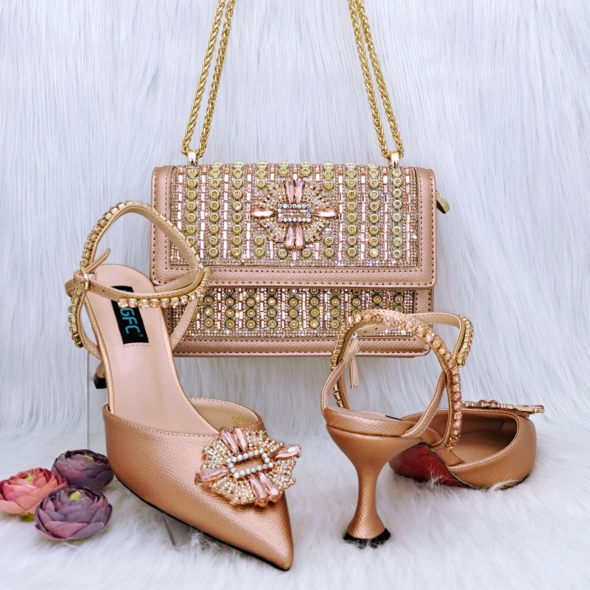 Italian Shoes And Bag Sets For Evening Party HGG1-20