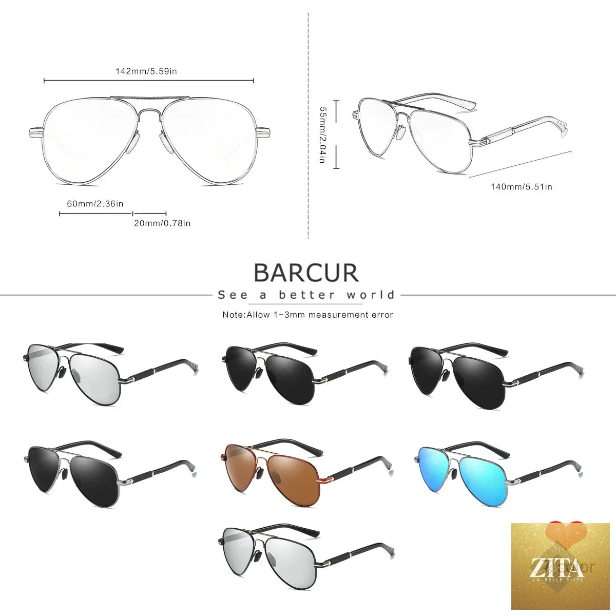 Stevvex BARCUR retro oversized pilot sunglasses with mirrored TAC lenses and stainless steel frame, ideal for outdoor sports and sun protection
