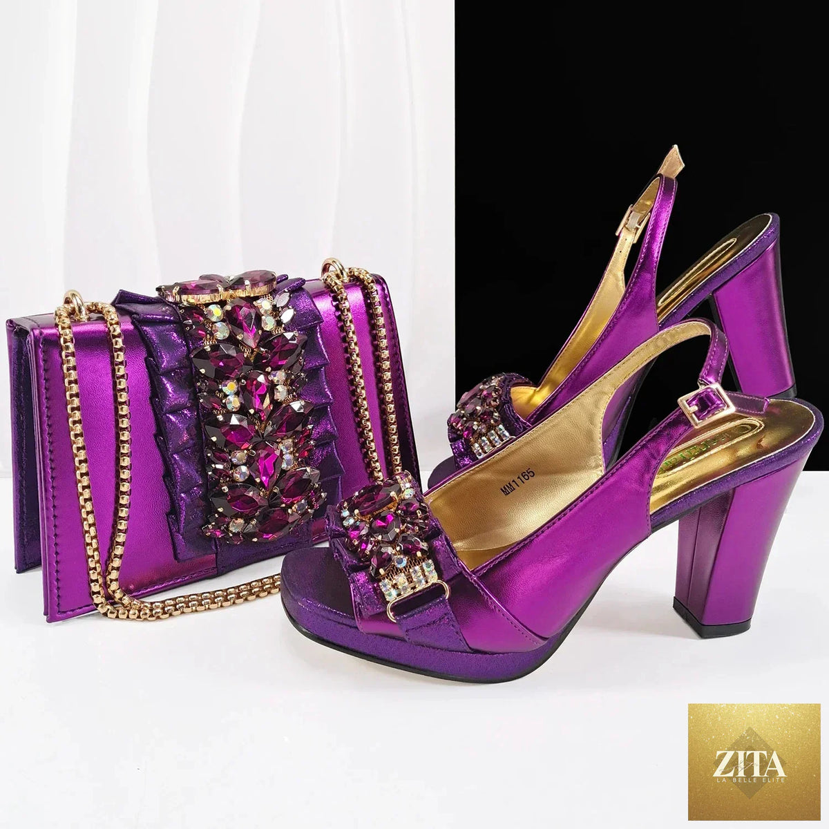 Elegant Italian shoes with matching bag set from EdleessFashion, featuring luxurious design and stylish craftsmanship.