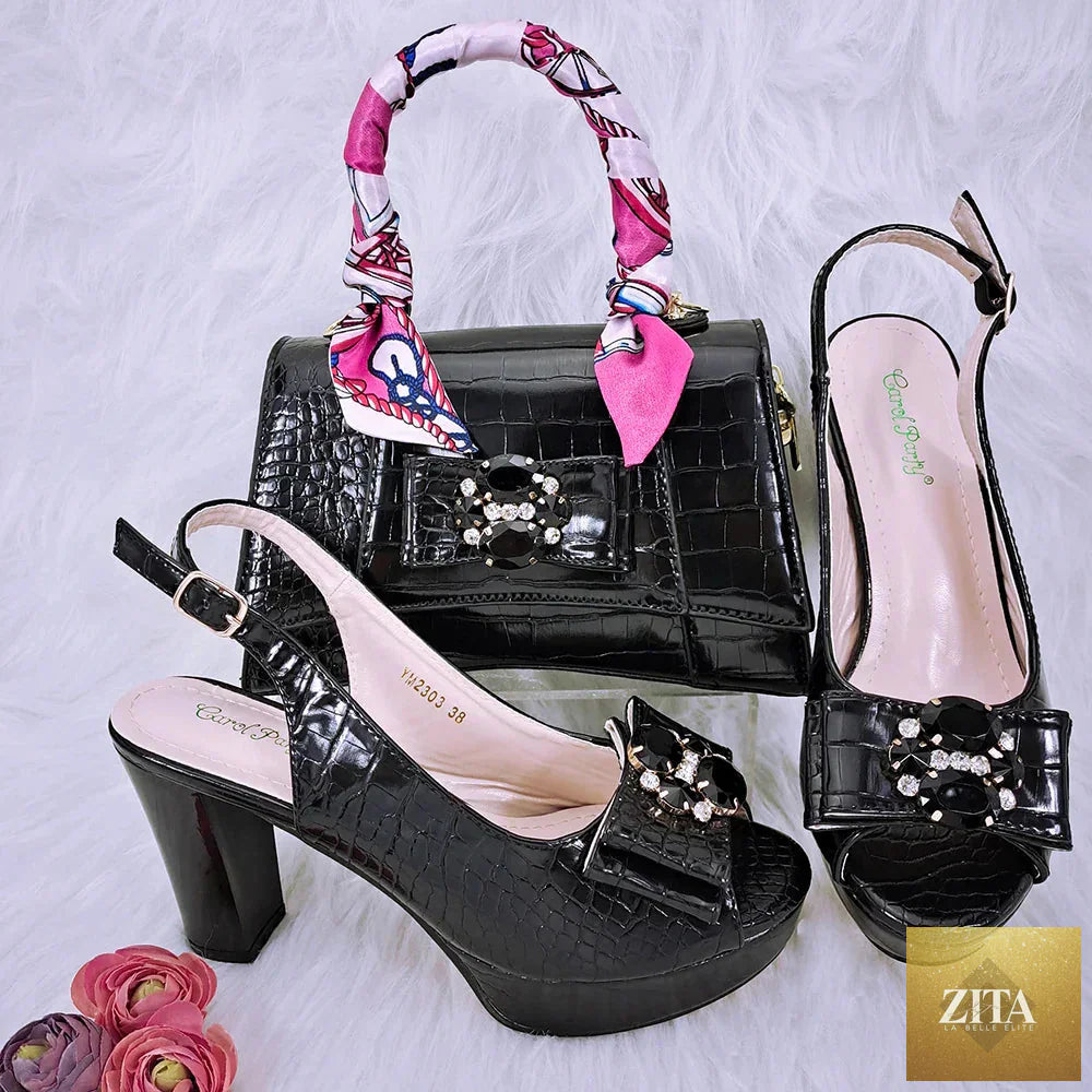 Elegant Italian shoe and bag set by EdleessFashion featuring luxurious design and high-quality craftsmanship.