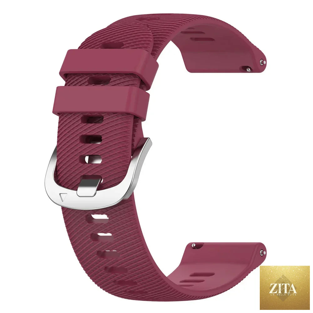 Coros silicone sport watch strap for Pace Series and APEX watches by BandsCo Straps, showing the sleek, flexible band design.