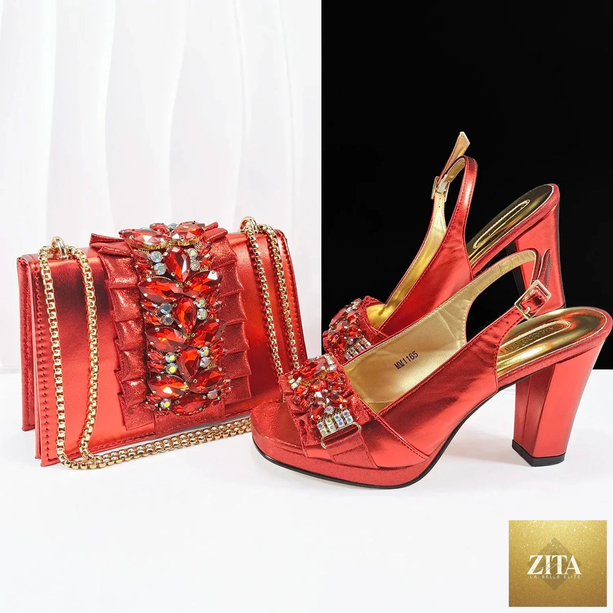 Elegant Italian shoes and matching bag set by EdleessFashion, showcasing luxurious design and refined craftsmanship.