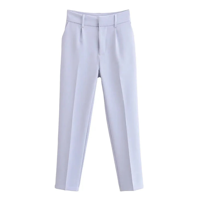 Women's Pencil Trousers High Waist Slimming Long Pants