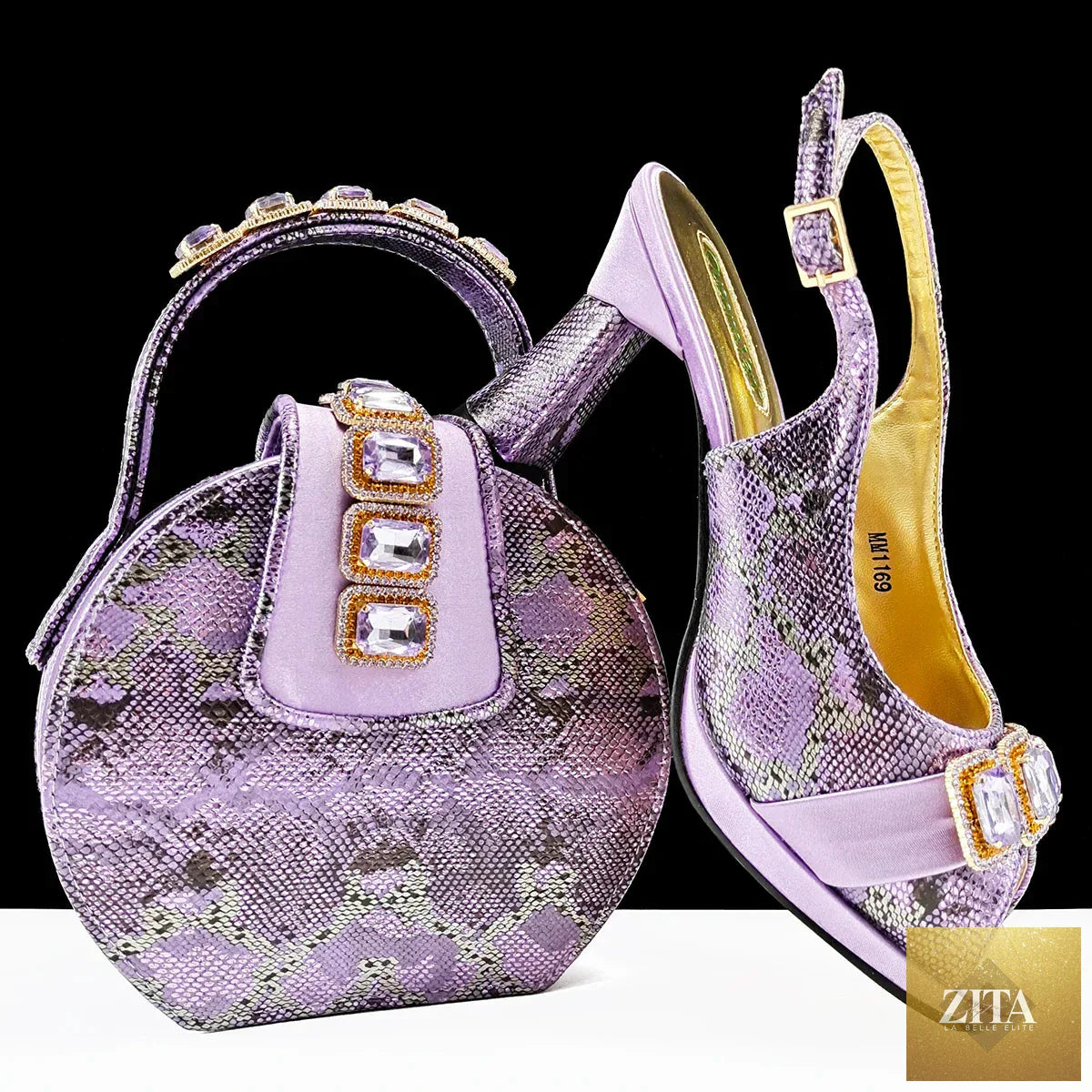 Luxurious Italian shoes and bag set by EdleessFashion, featuring elegant design and high-quality materials for sophisticated style.