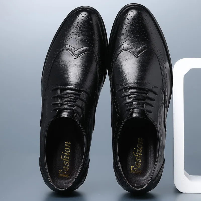 Men's Oxford Shoes Genuine Calfskin Leather