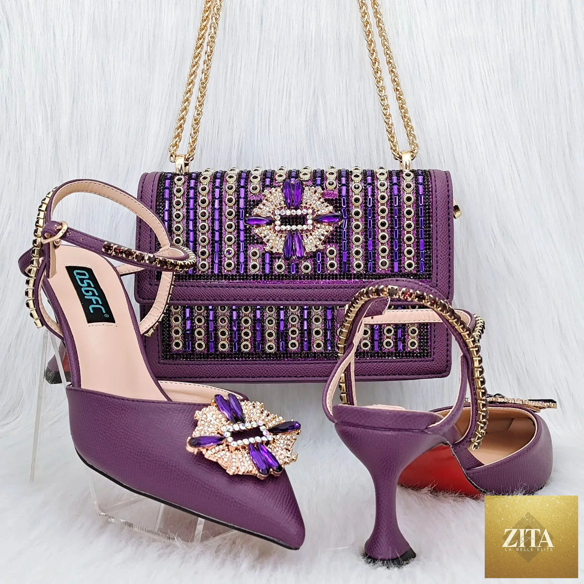 Elegant Italian shoes and bag set by EdleessFashion, featuring luxurious design and stylish accessories.