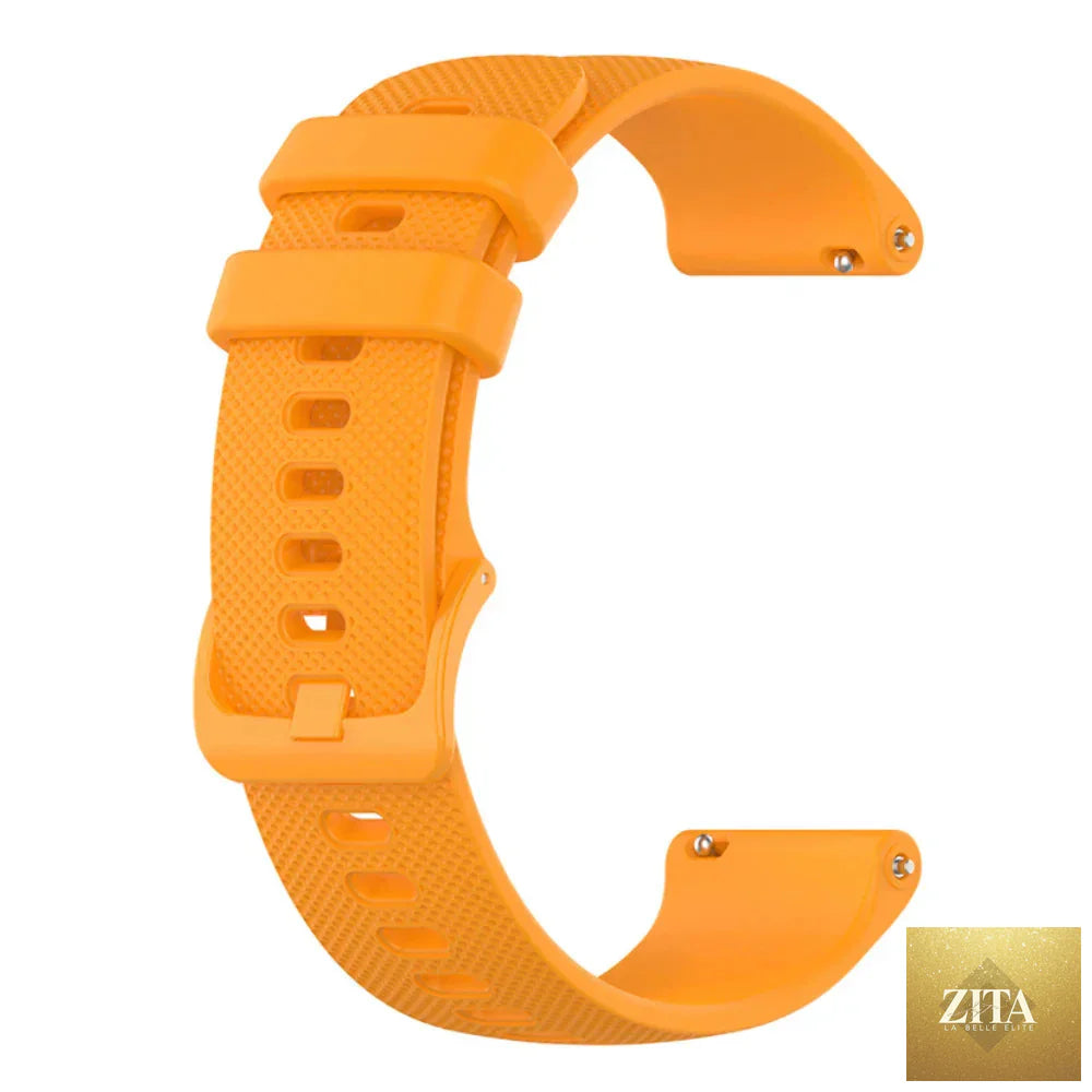 Silicone sport watch strap for COROS Pace Series and APEX watches by BandsCo Straps, showing a black strap with textured surface.