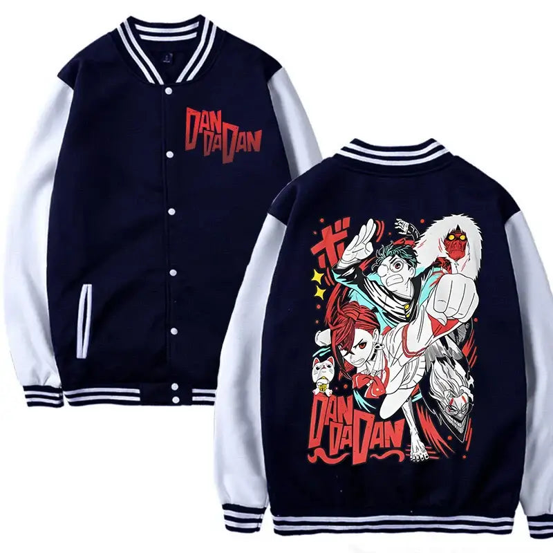Infinite Visibility Dandadan Okarun Japanese anime streetwear long sleeve sweatshirt with bold graphic design.