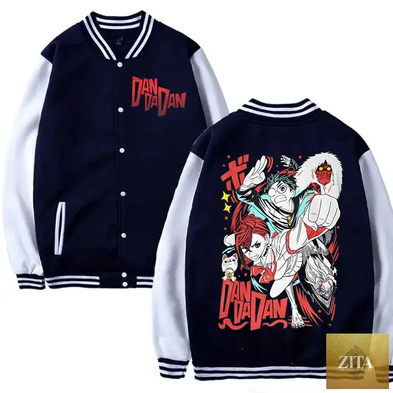 Infinite Visibility Dandadan Okarun Japanese anime streetwear long sleeve sweatshirt with bold graphic design.