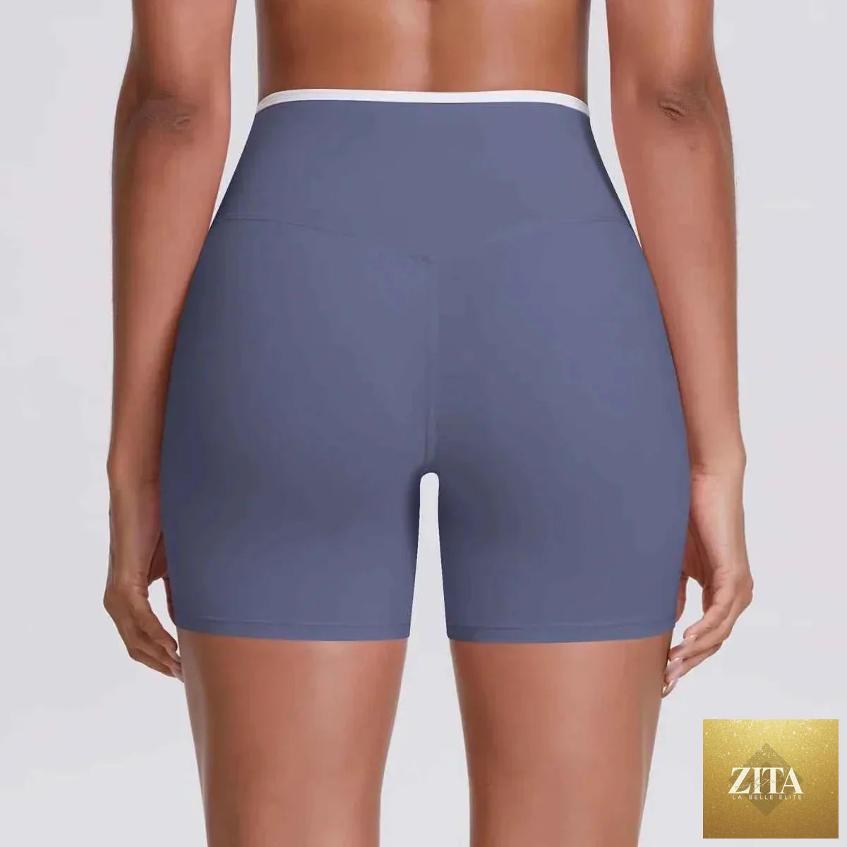 V-shaped waist women's yoga fitness shorts by THRIXINE, featuring a sleek design and comfortable fit for active wear.