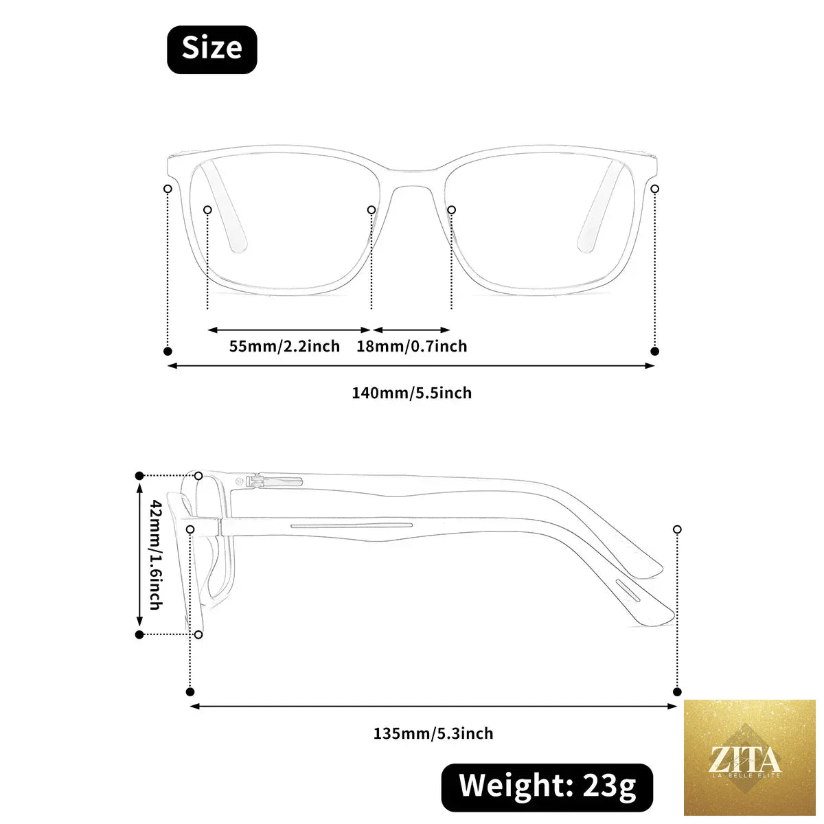 Stevvex square reading glasses with lightweight PC frame, anti-fatigue AC lenses, suitable for men and women in summer.