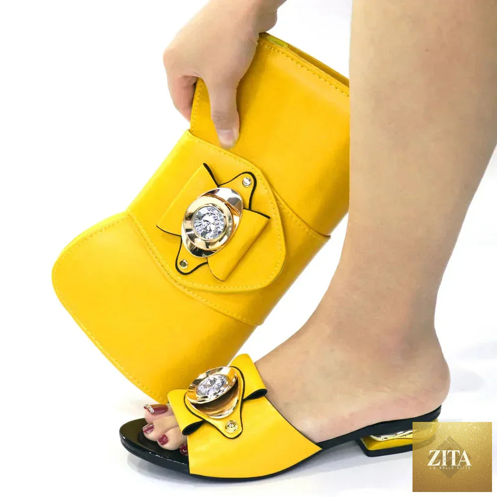 Luxury Italian shoes and matching bags set by EdleessFashion, featuring elegant footwear and stylish accessories.