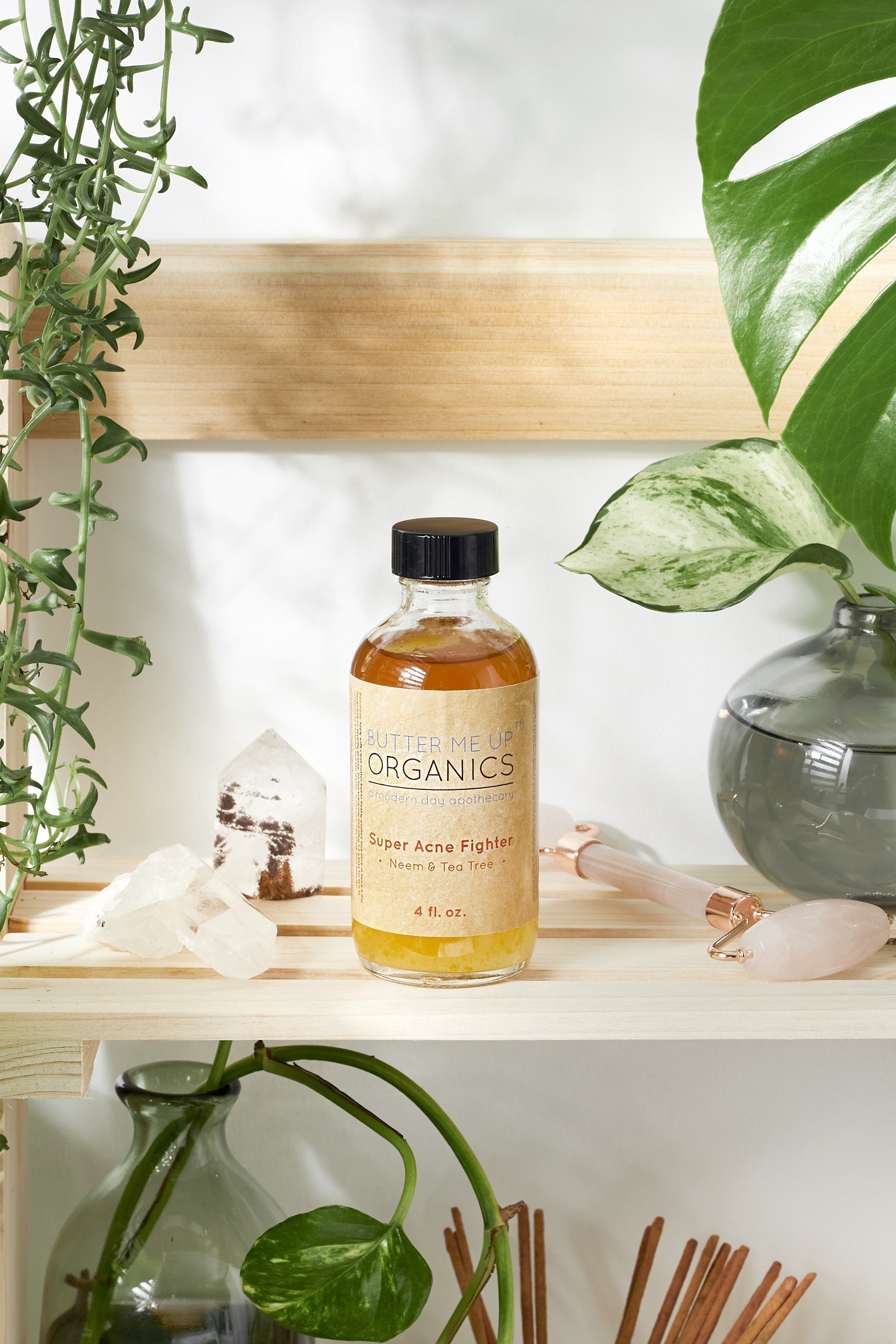 Super Acne Fighter / Organic Acne Treatment / Acne / Essential Oils / White Smokey