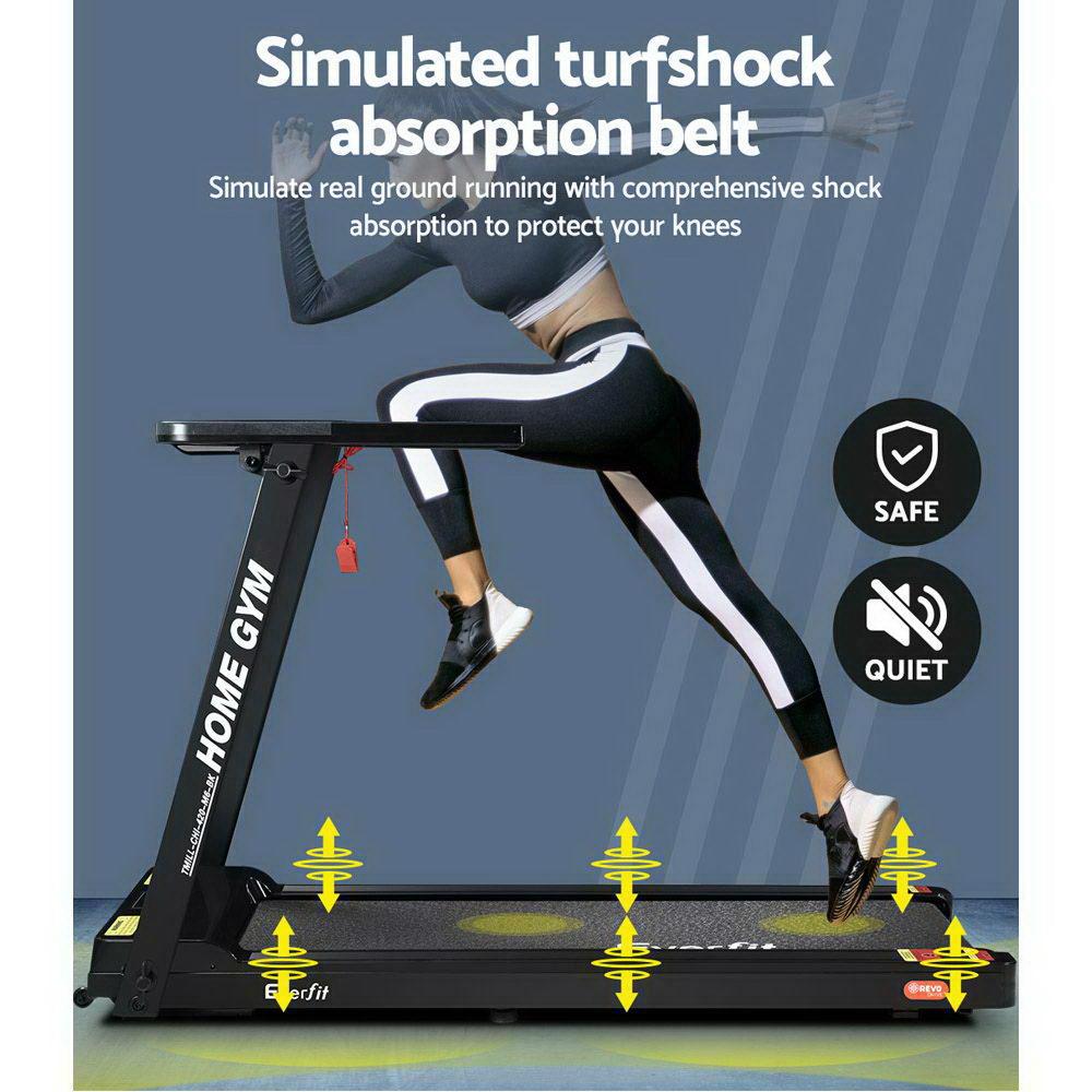 Everfit Treadmill Electric Home Gym Fitness Exercise Fully Foldable Ozdingo