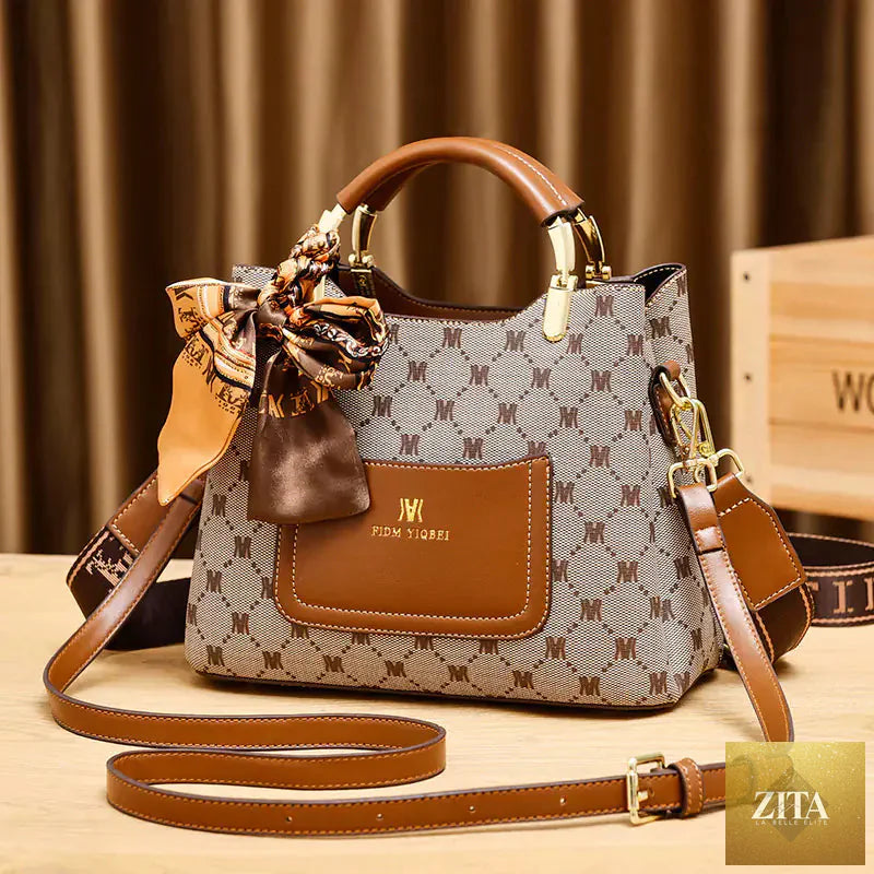 Vintage Philippines leather commuter tote bag from Trendy Attic Store01, featuring a spacious design and classic leather craftsmanship.