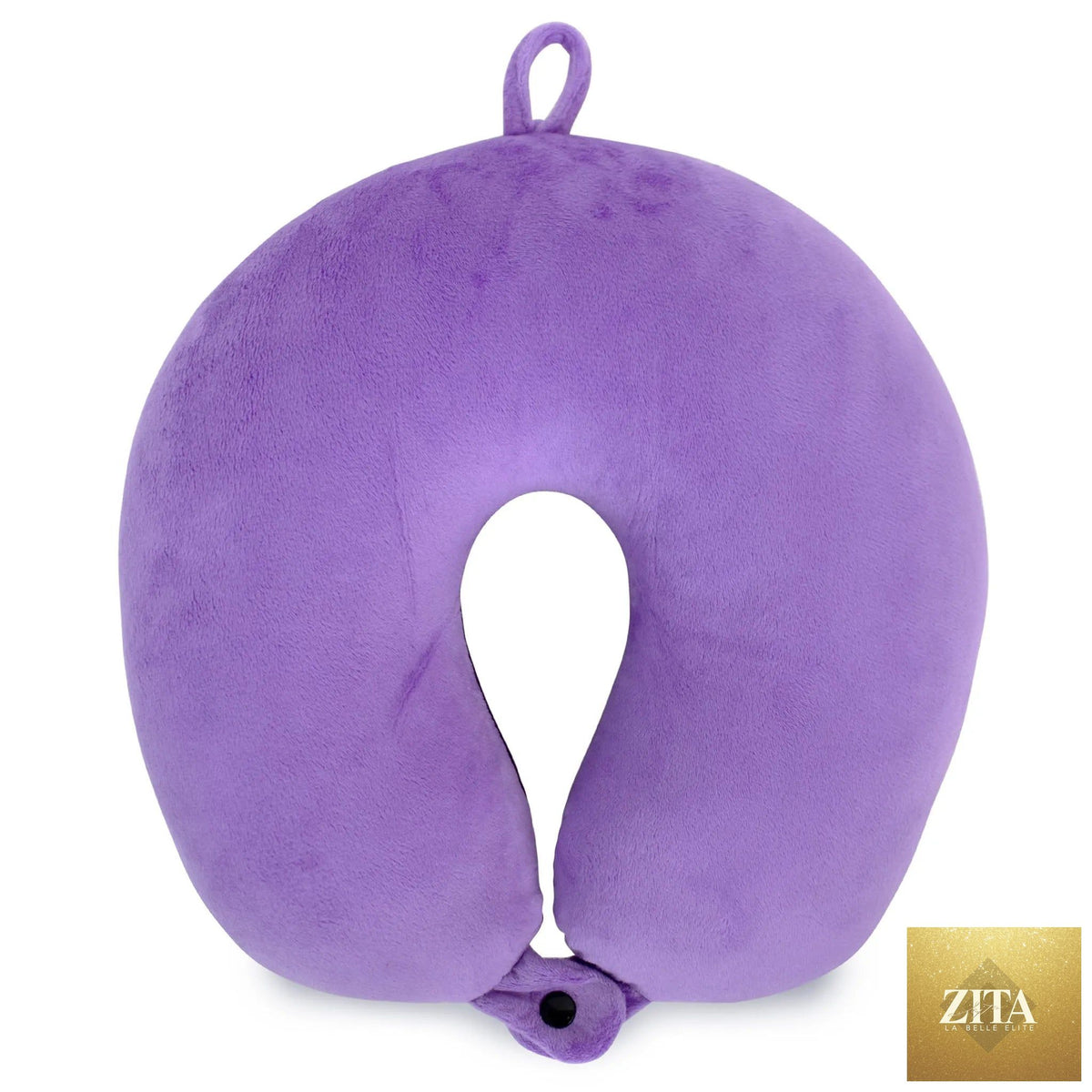 Travellty plush microbeads travel neck pillow with ergonomic design and soft fabric for comfortable support during travel.