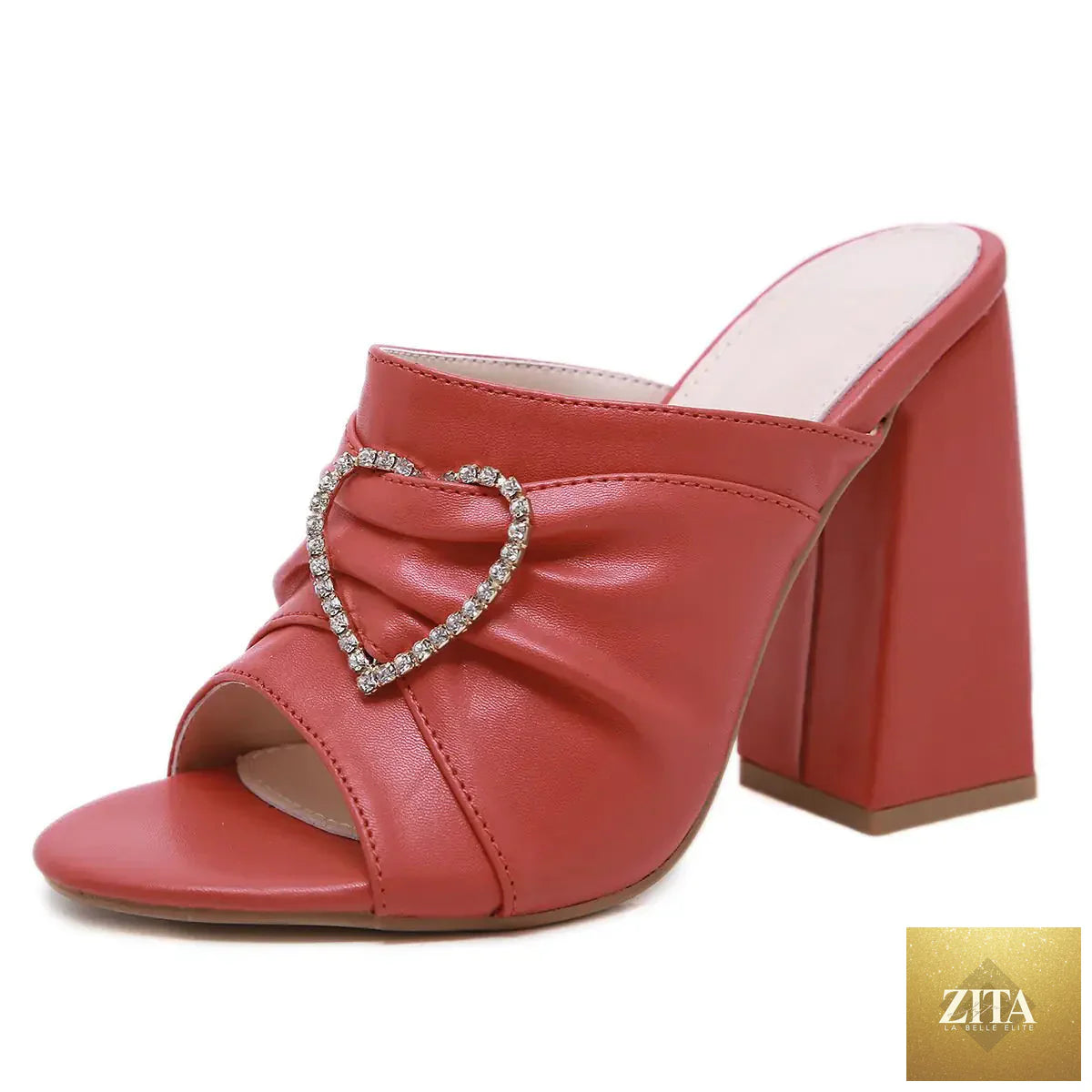 Women rhinestone thick-heeled sandals featuring stylish straps and sparkling embellishments, perfect for elegant summer footwear.