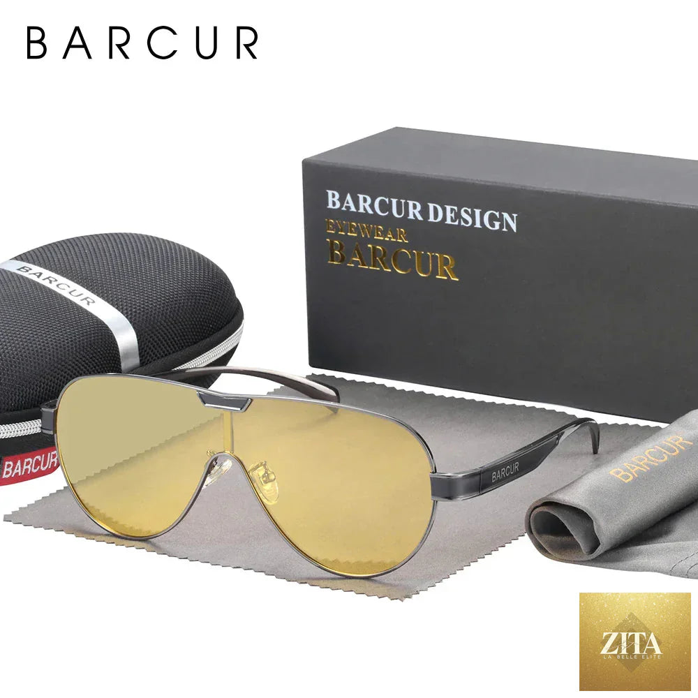 Stevvex BARCUR men's polarized sunglasses with special-shaped UV400 protection and stainless steel frame, stylish eyewear accessory.