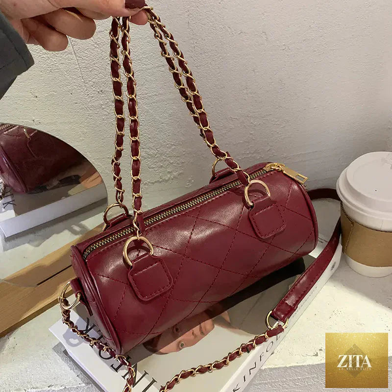 Autumn fashion one-shoulder women's handbag by Trendy Attic Store01, stylish purse with warm autumn colors and sleek design.
