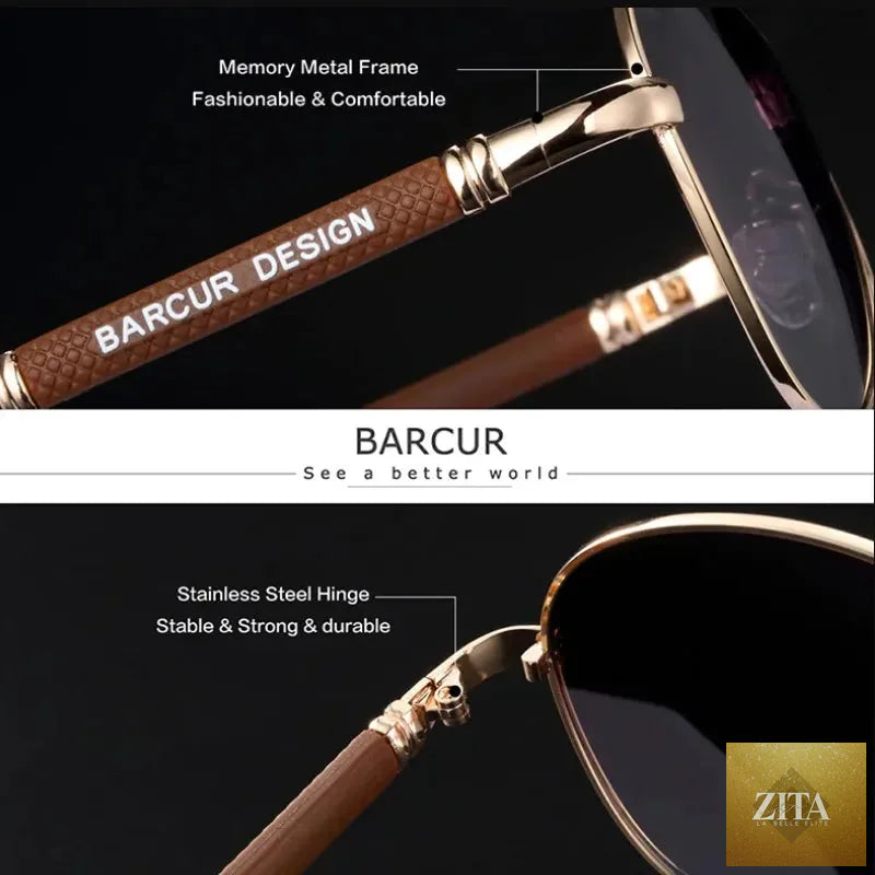 Stevvex BARCUR polarized pilot sunglasses for men with gradient mirror lenses, stainless steel frame, UV400 protection, ideal for outdoor activities