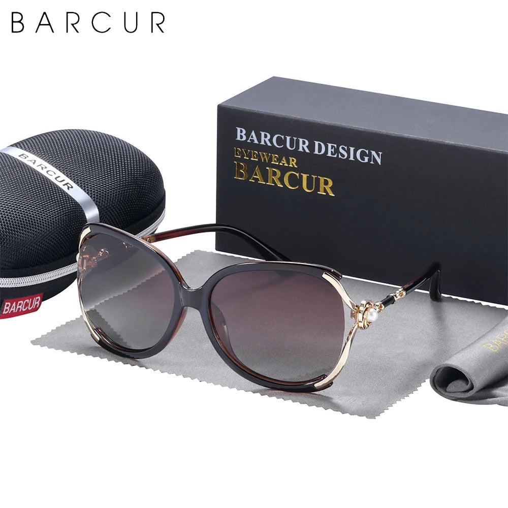 Stevvex BARCUR Butterfly sunglasses for women with polarized lenses, UV400 protection, stylish design for summer days.