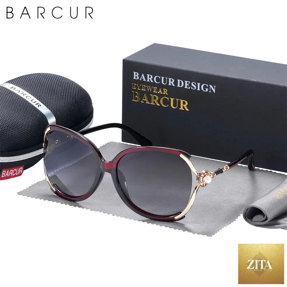 Stevvex BARCUR butterfly sunglasses for women with polarized lenses, UV400 protection, stylish design, perfect for summer days