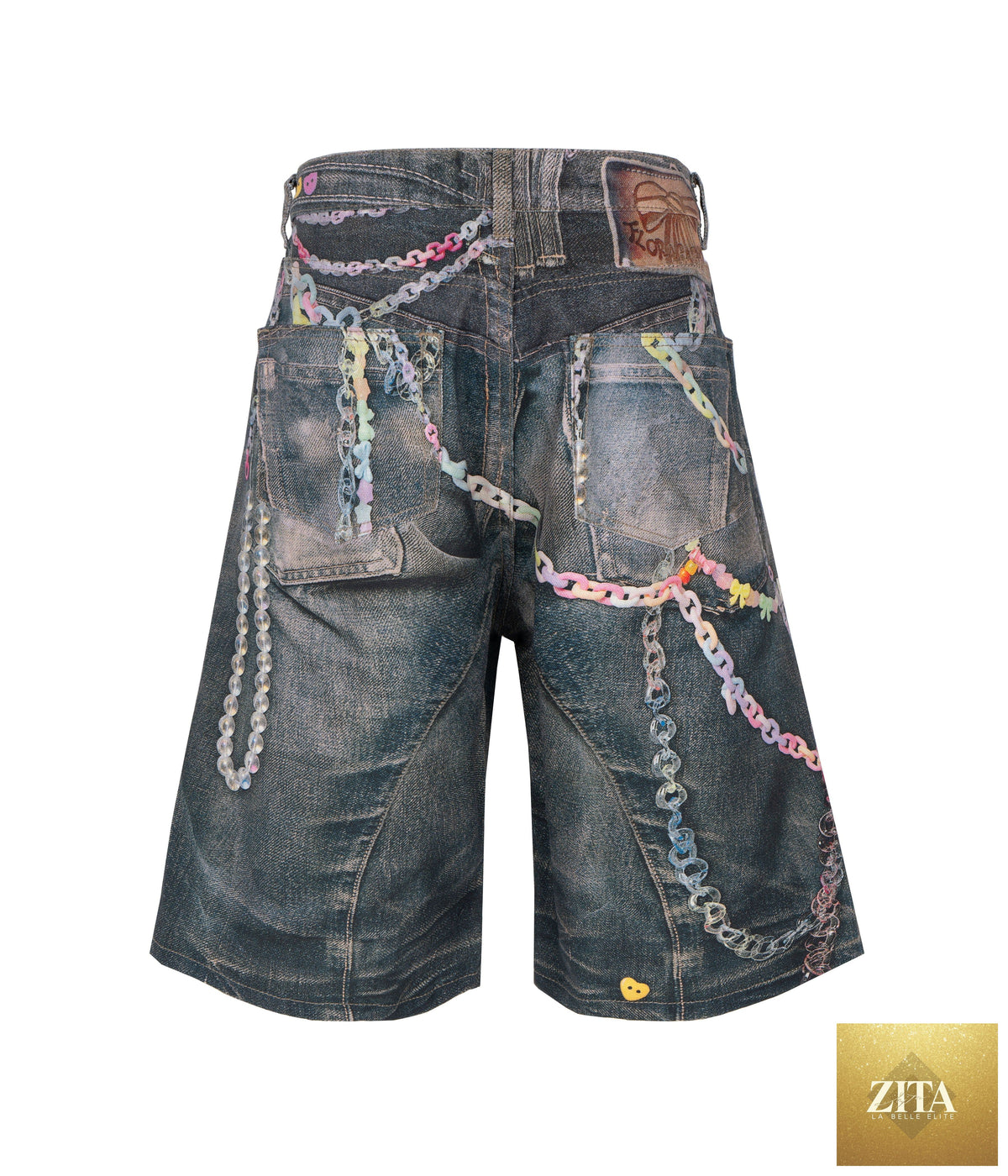 Undeveloped Lucky Denim Shorts featuring classic denim fabric, casual fit, and distressed details on a white background.