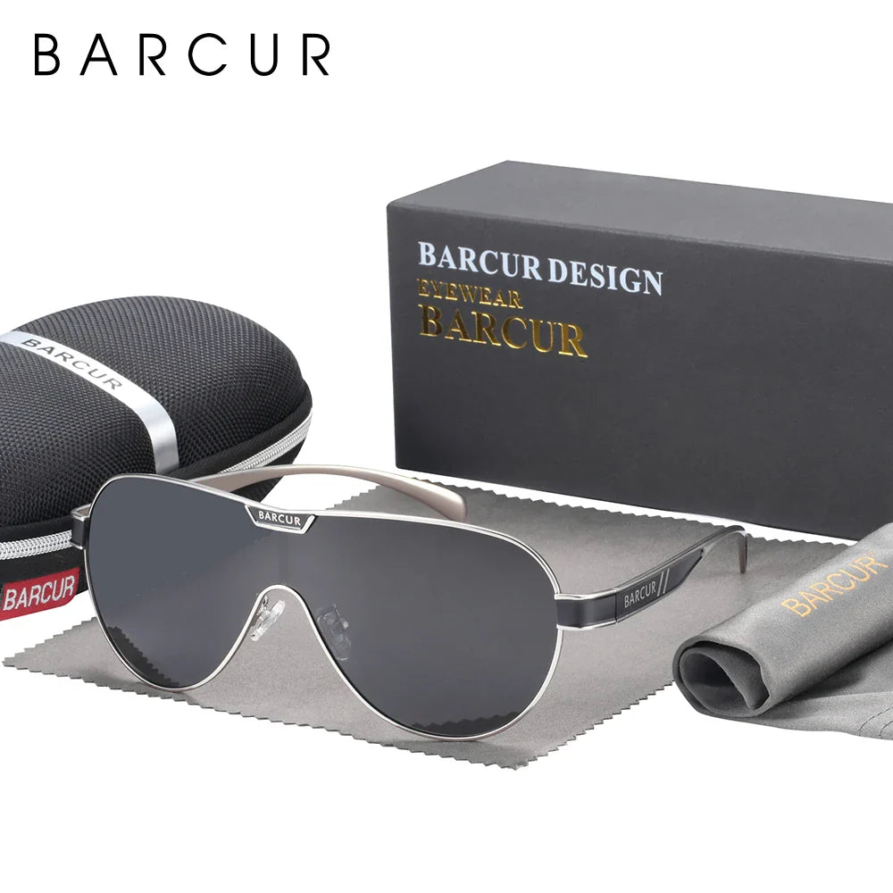 Stevvex men's polarized sunglasses with stainless steel frame, UV400 protection, special-shaped eyewear for men.