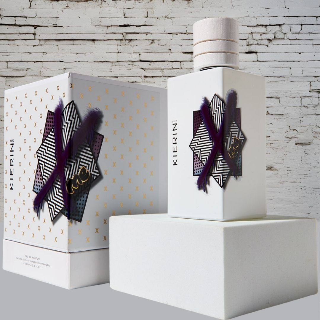 KIERIN SCENTXME eau de parfum bottle, 100ml fragrance with elegant design, showcasing the luxurious scent inside.