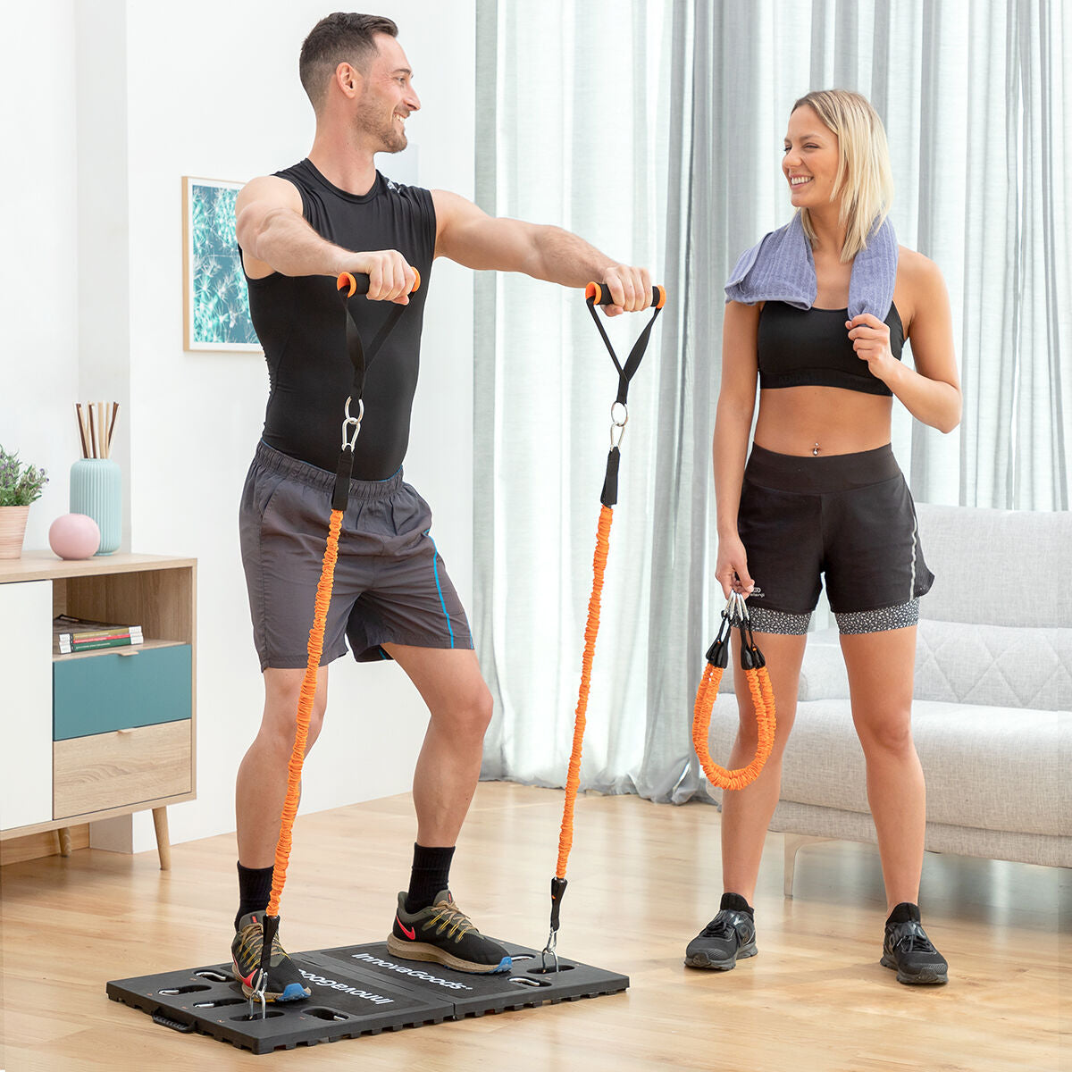 Integrated Portable Training System with Exercise Guide Gympak Max Bigbuy