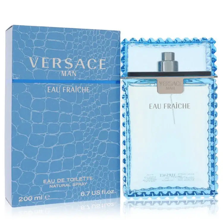Man Eau Fraiche Versace cologne for men by Gamer Scents, featuring a sleek bottle design and fresh, masculine fragrance.