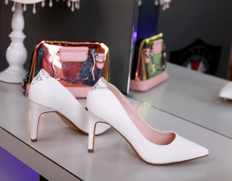 Korean style pointed toe stiletto heels for women in black with sleek design and high heel, trendy fashion footwear.