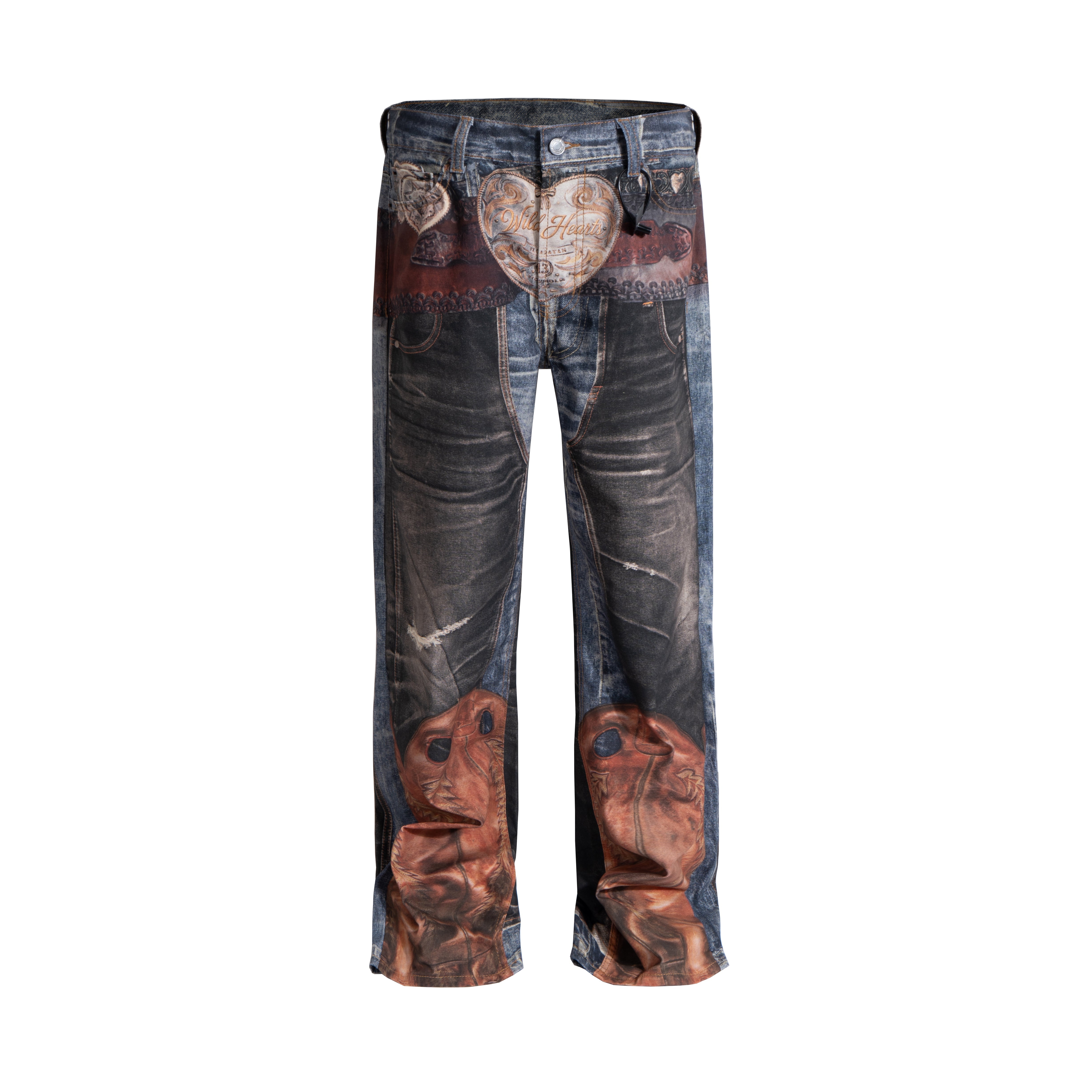 Undeveloped Wideboy Western denim jeans featuring classic Western styling and durable denim fabric.