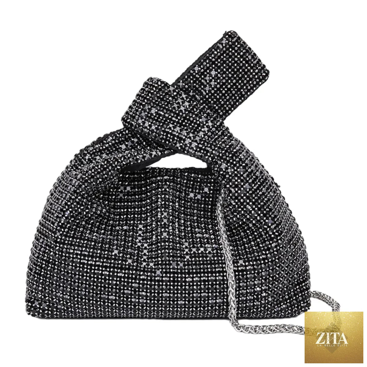 Women’s rhinestone clutch purse with sparkling embellishments, stylish and compact, perfect for evening occasions.