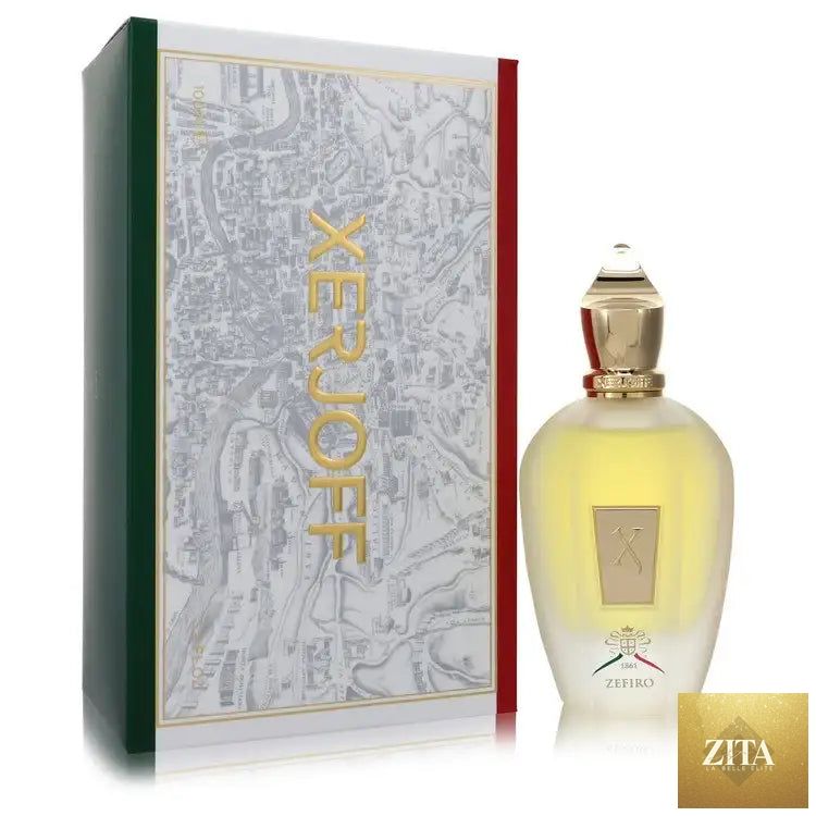 Unisex Xerjoff Zefiro perfume by Gamer Scents with a sleek glass bottle and elegant packaging.