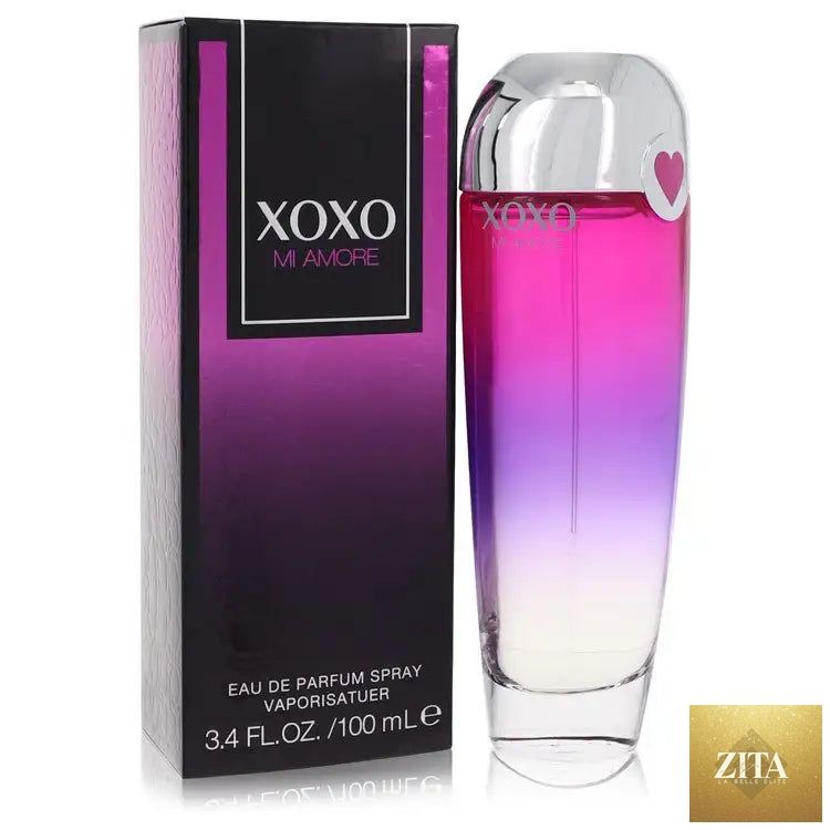 Xoxo Mi Amore perfume for women by Gamer Scents, featuring a sleek bottle and floral design.