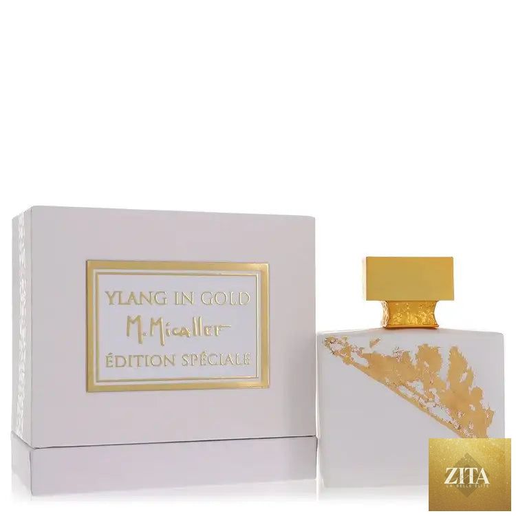 Ylang In Gold by M. Micallef perfume for women, 100ml bottle with gold accents, elegant floral scent, Zita La Belle Elite collection
