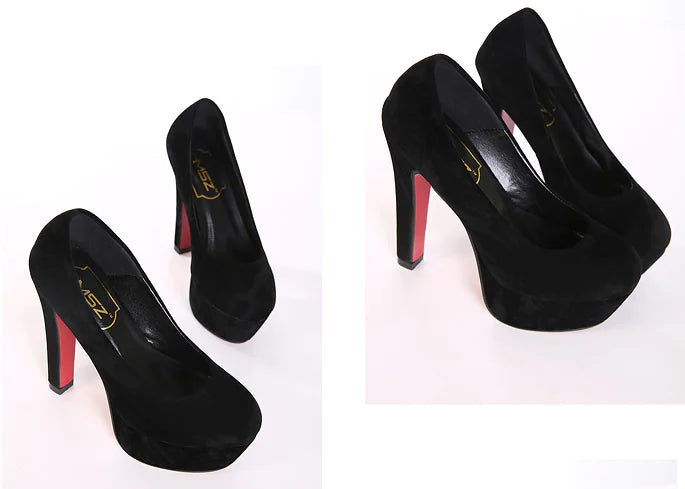 Stylish women’s princess high heels with chunky platform design from Trendy Attic Store01, featuring elegant detailing and a bold sole.