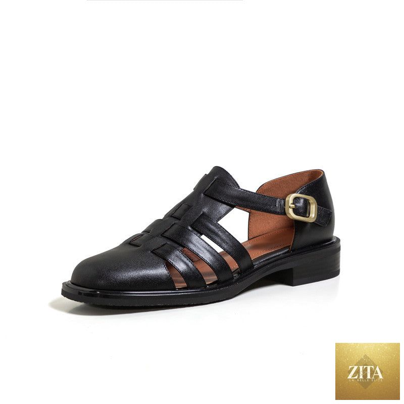 Women's Baotou Hollow Mary Jane flat shoes by LadyShow.Store, breathable and stylish sneakers with a comfortable flat design.