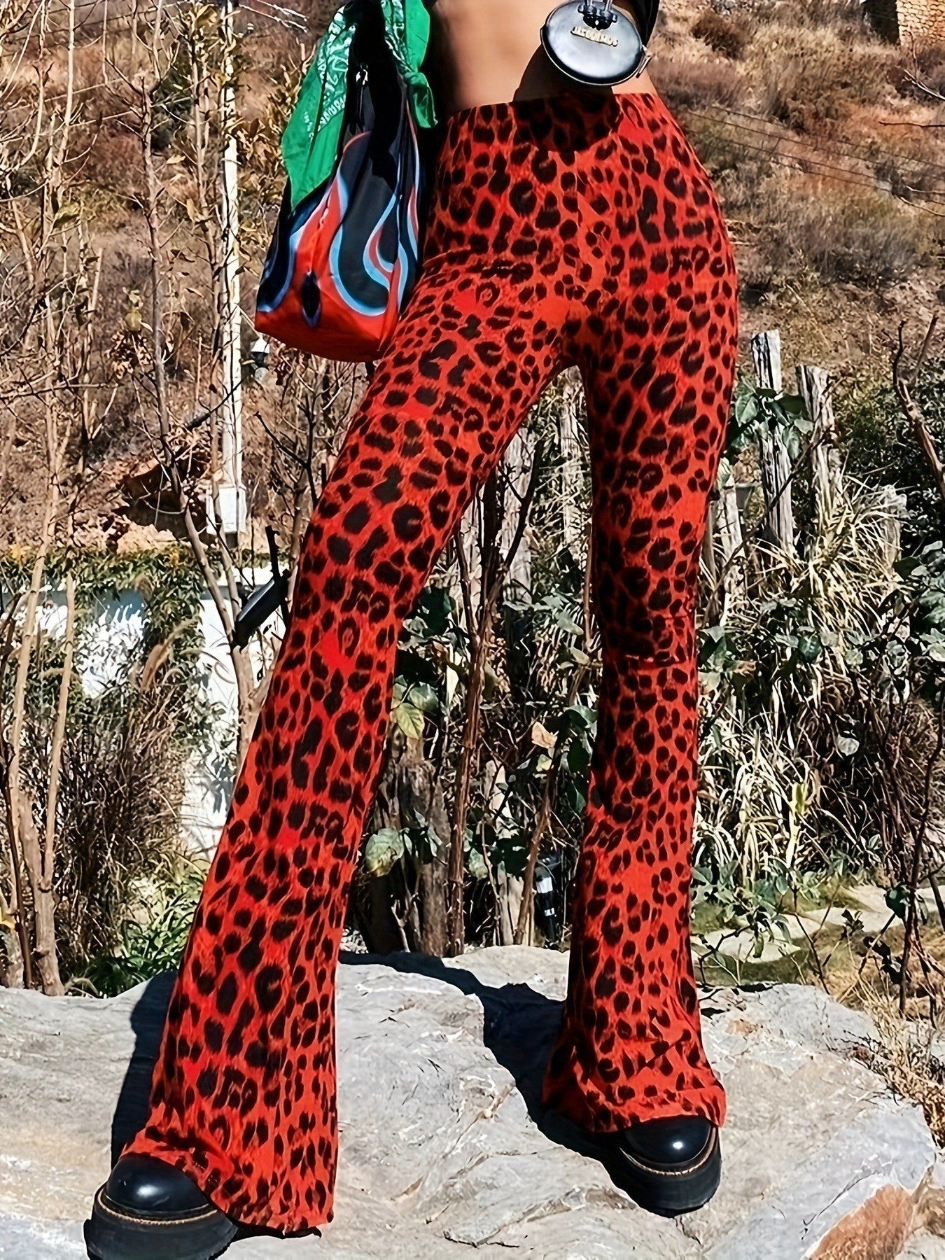 Women's printed sexy yoga pants with vibrant floral pattern and comfortable fit, designed for active wear and stylish workouts.
