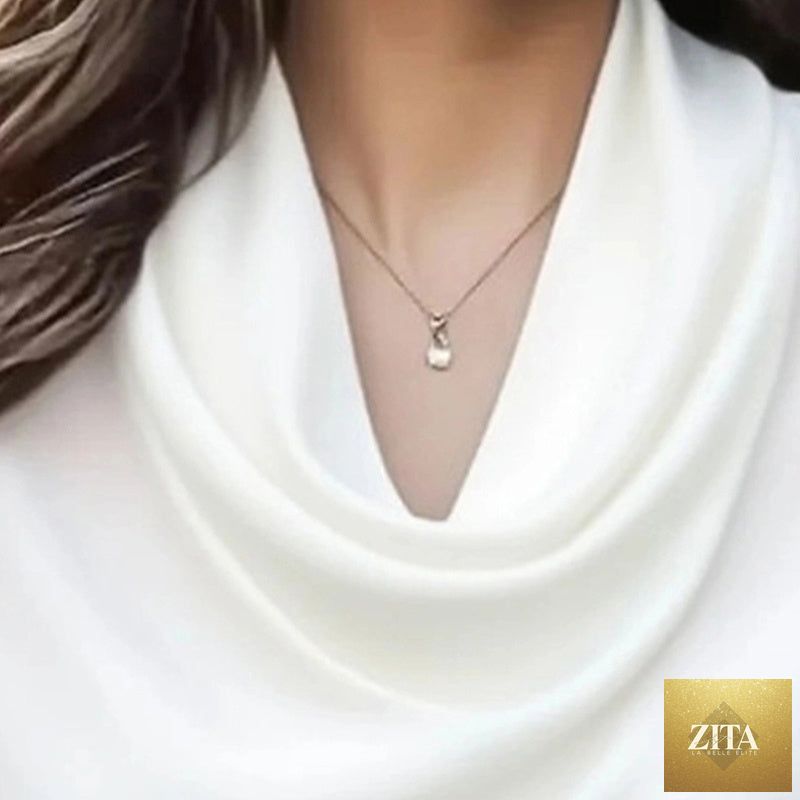 Women's elegant draped neck blouse by FitiqueFit, casualwear with soft fabric and stylish design, shown on a model.