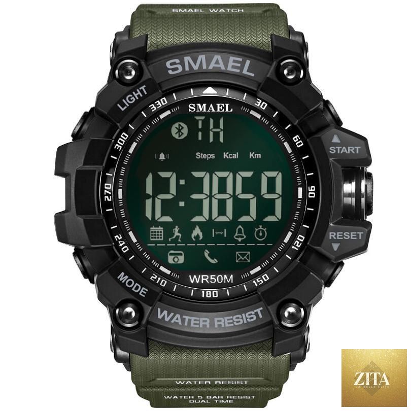 Stevvex Smart Sport men's chronograph military digital watch with LED display, waterproof 50M, sporty design, model ST1WT32181QWE
